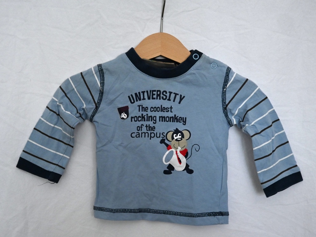 Set van 2 longsleeve T-shirts, Knot So Bad, 3 maanden - Extra 1