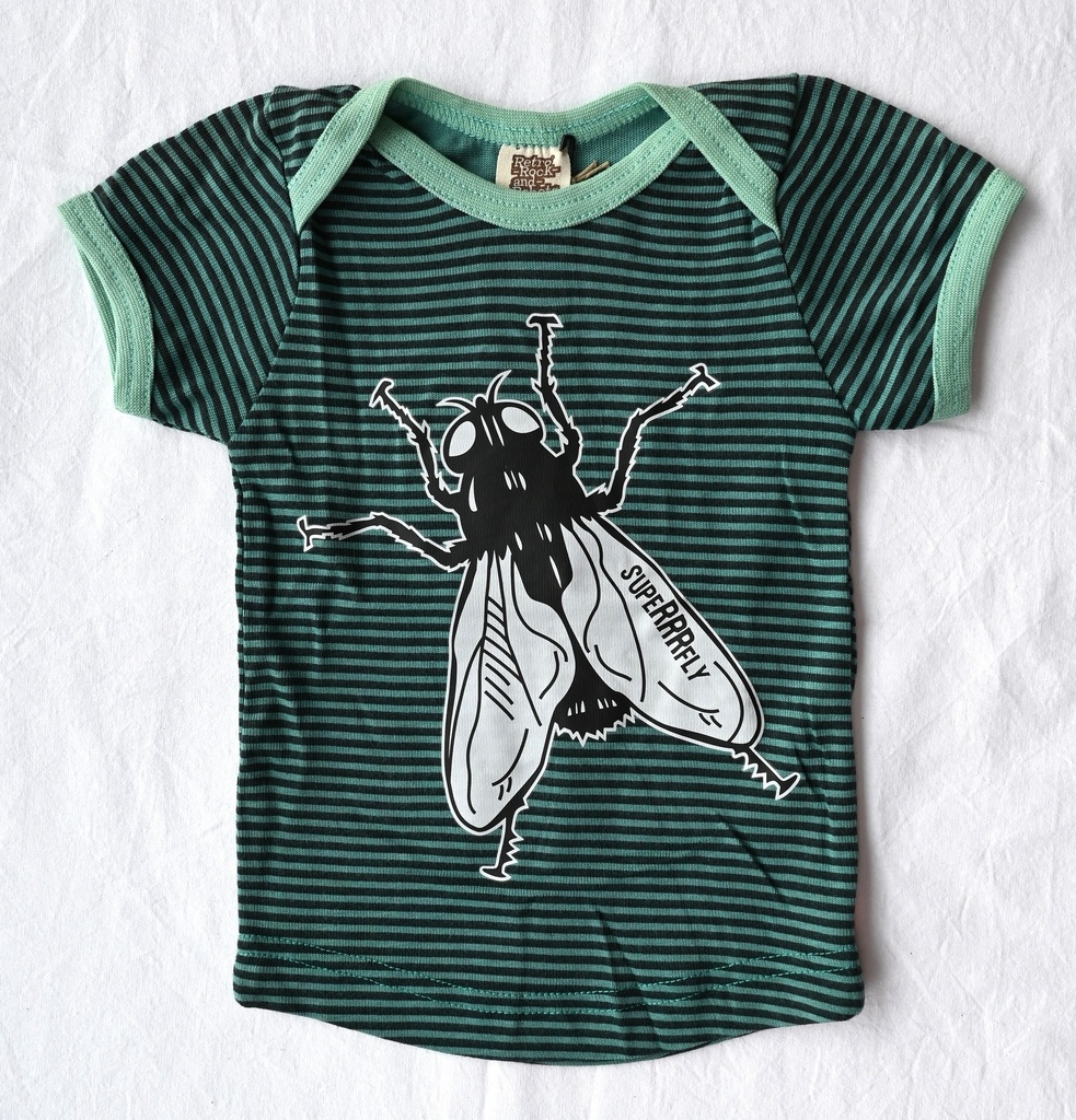 T-shirt, Retro-Rock-and-Robots, 9/12 maanden