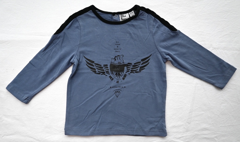 Longsleeve T-shirt, Six Hugs & Rock'n Roll, 18/24 maanden