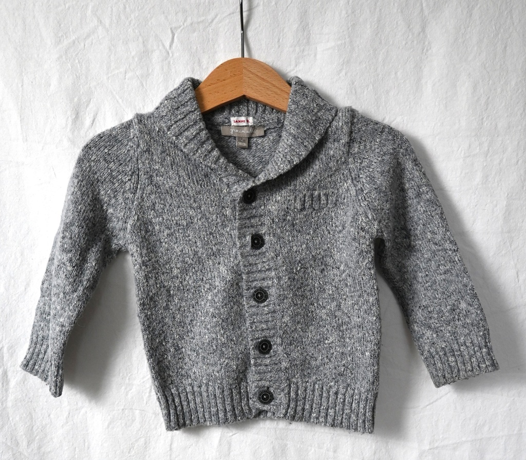 [SLA072] Cardigan, grain de blé, 12 maanden