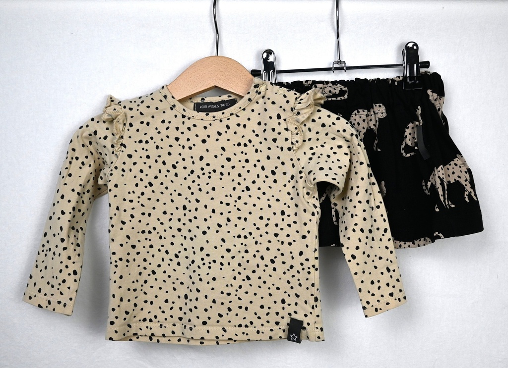 [MVI027] Rok en longsleeve T-shirt, Your Wishes, 9/12 maanden