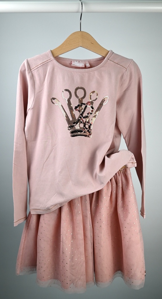 Longsleeve T-shirt en rokje, Prinsessia, 8 jaar