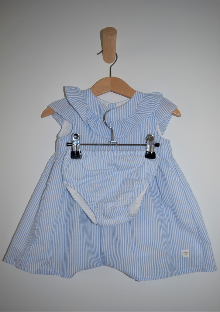 Zomerjurkje met pamperbroekje, Carrément Beau, 9 maanden