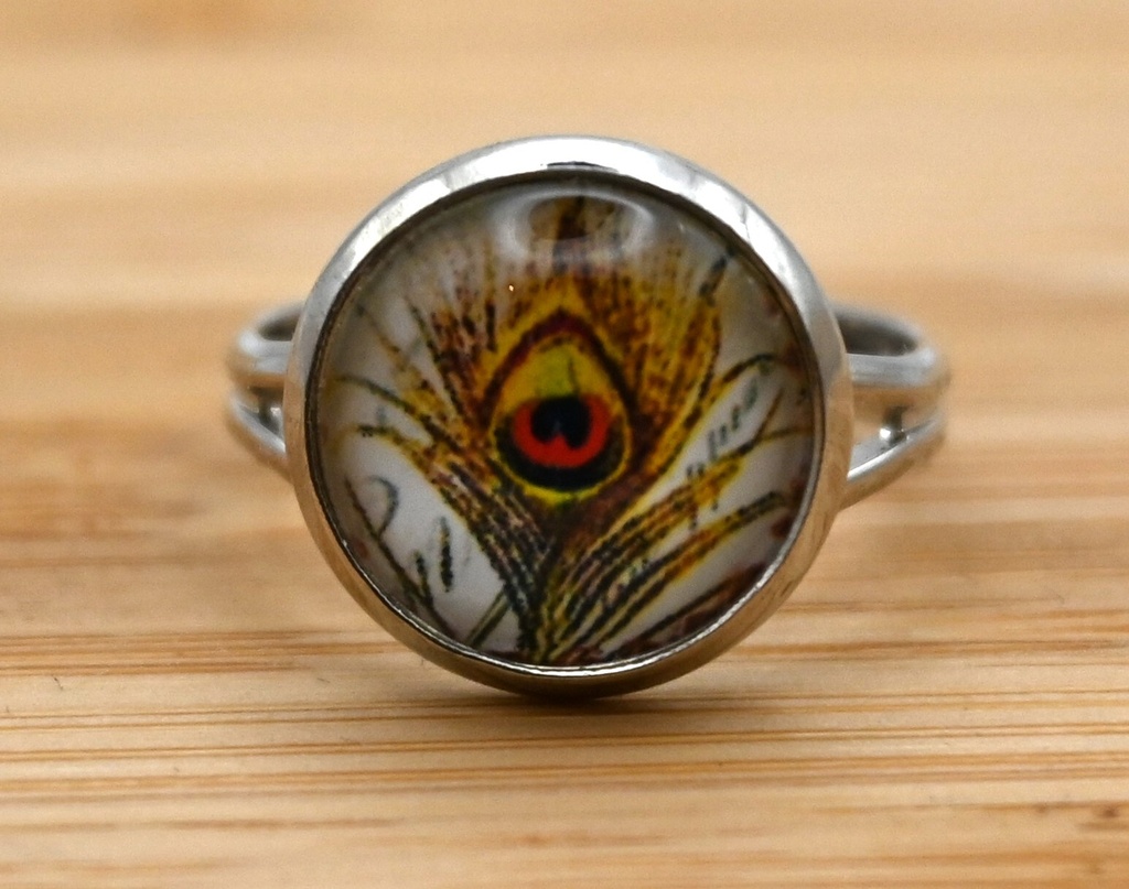 Ring Pauwenveer geel