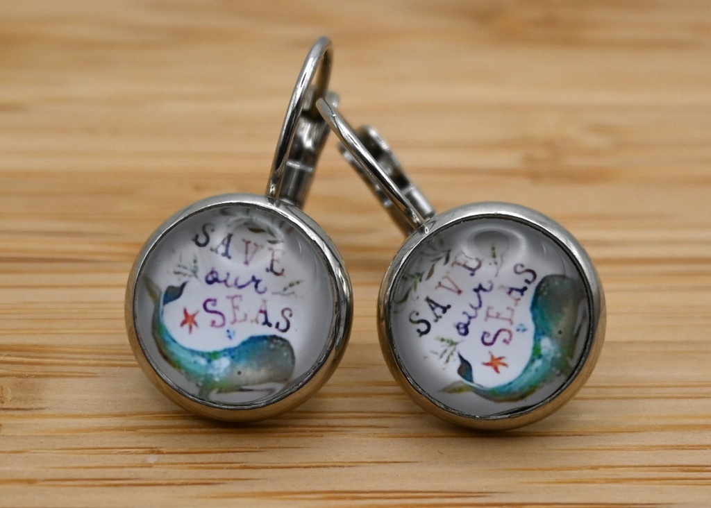 Oorbellen Save the seas