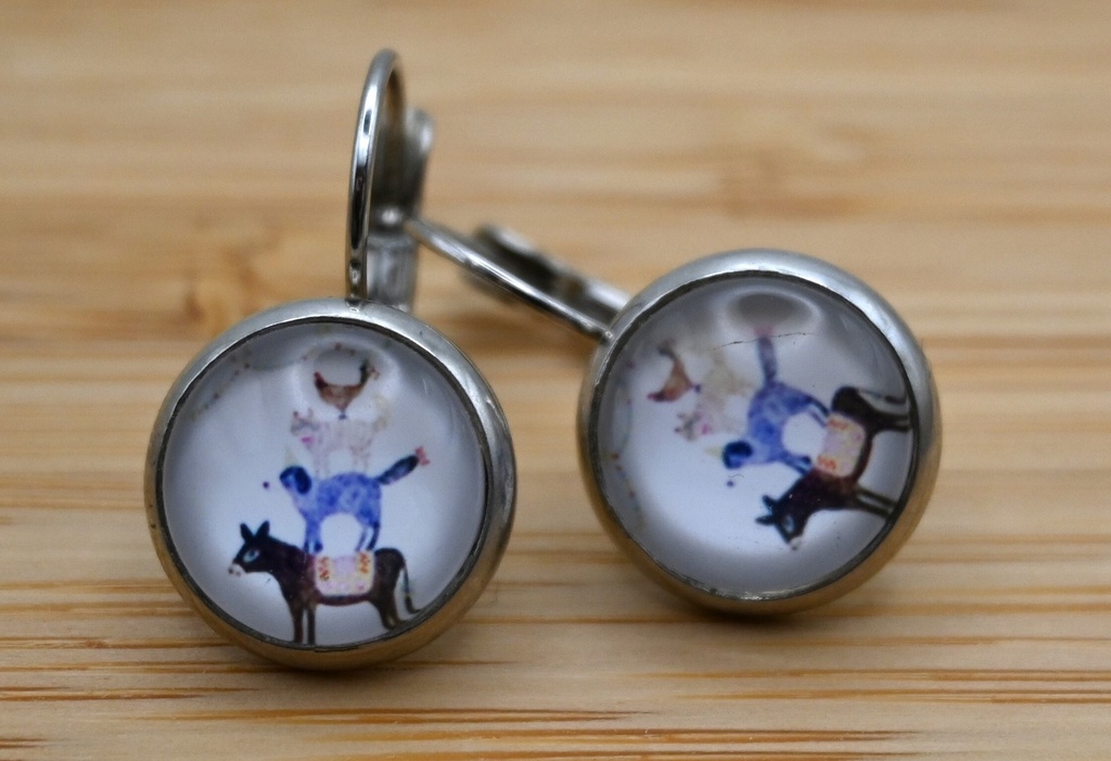 [IVOO002] Oorbellen Bremer stadsmuzikanten