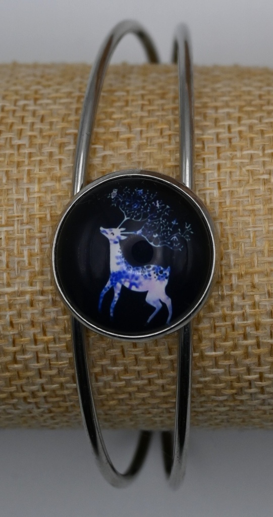 [IVAR014] Armband Cuff Hert Blauw