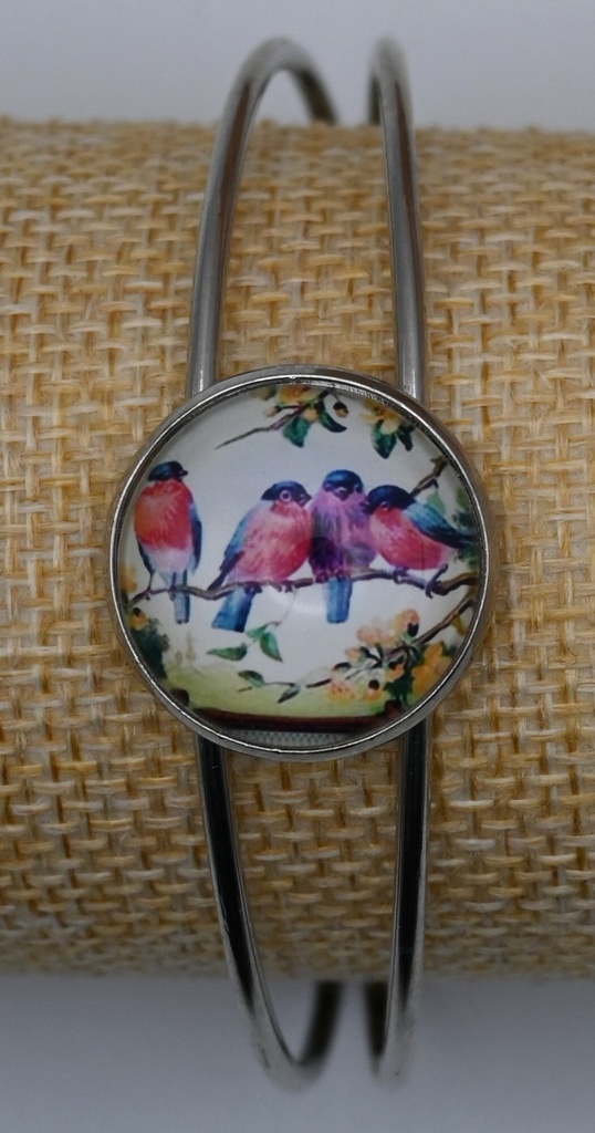 Armband Cuff Vogels op een rij