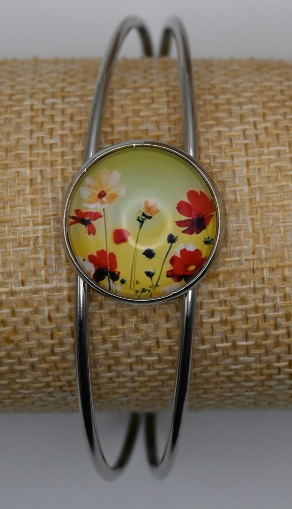 [IVA001] Armband Cuff Bloemenveld