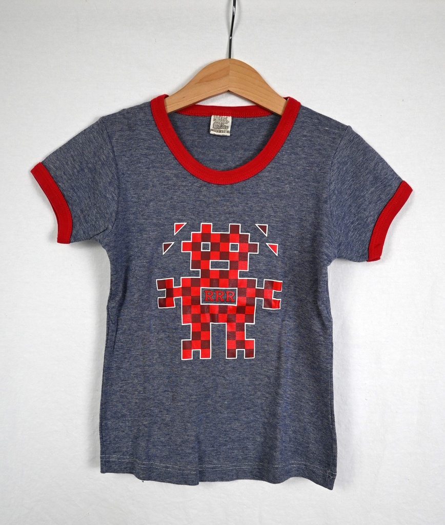 [IBU155] T-shirt, Retro Rock and Robots, 7/8 jaar