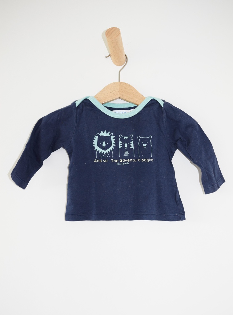 [EVL031] Longsleeve T-shirt, P'tit Filou, 6 maanden