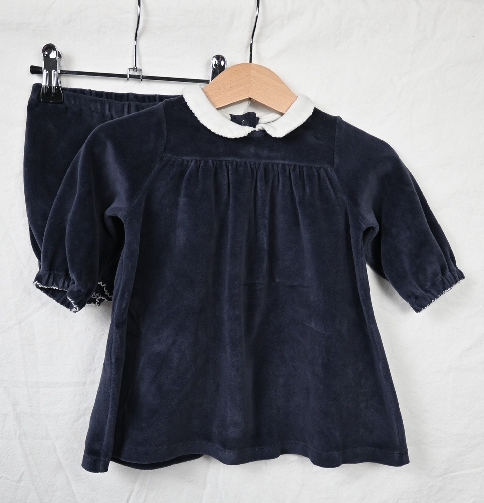 Kleedje en pamperbroekje, Petit Bateau, 6 maanden