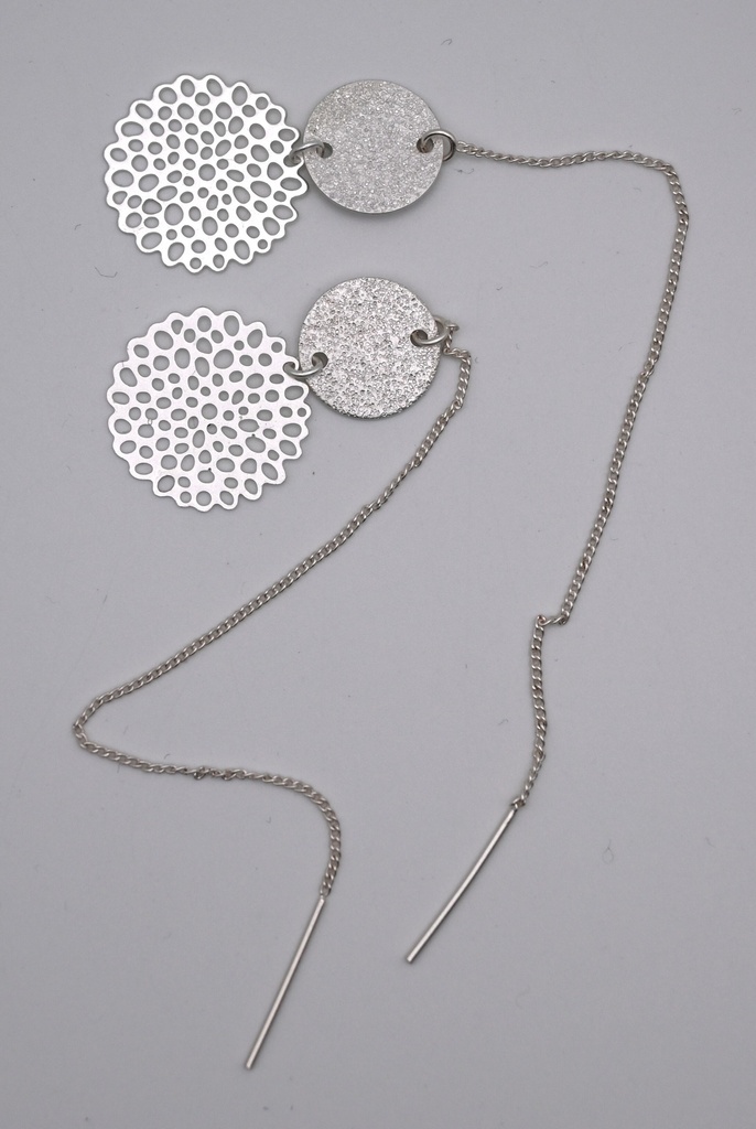 [BBO007] Doortrekoorbel n°1 mat zilver