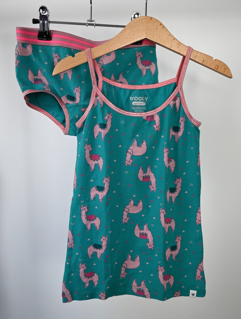 [ANG165] Onderhemdje (met bijpassende slip), Woody, 8 jaar