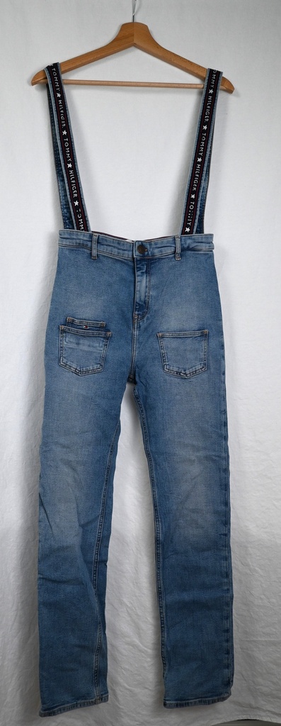[SST026] Jeansbroek met bretellen, Tommy Hilfiger, 14 jaar
